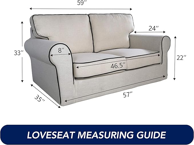 PureFit Super Stretch Sofa Slipcover – Spandex Non Slip Soft Couch Sofa Cover, Washable Furniture Protector with Non Skid Foam and Elastic Bottom for Kids, Pets （Loveseat, Cyan）