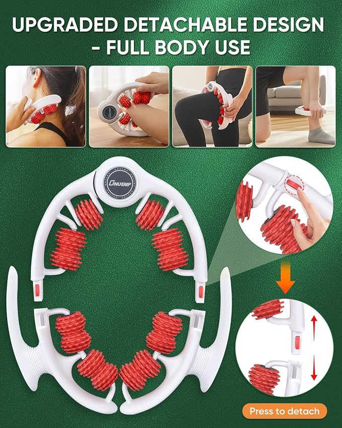 ONUEMP Cellulite Remover for Legs, Cellulite Massager Roller Muscle Roller, Fascia Massage Tool Thigh, Calf, Leg Massager - Anti-Celulitis, Lymphatic Drainage, Body Sculpting, Deep Tissue Pain Relief