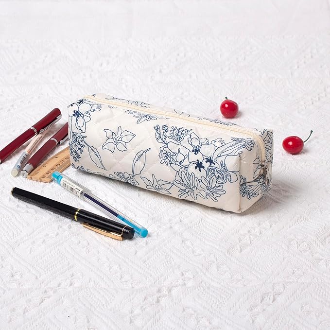 Pencil Case Pen Case Office College School Storage Bag Pouch Holder Box Organizer Makeup Pouch Cosmetic Bag Aesthetic Cute Pencil Case for Girls Boys Kids (ZK)