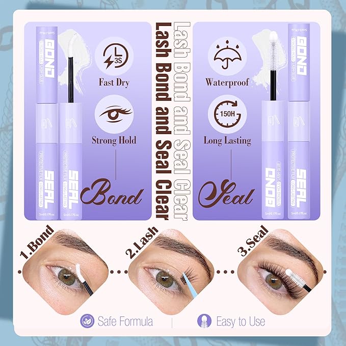 Mavphnee Brown Lash Clusters Kit Natural Eyelash Clusters Dark Brown Eyelash Extensions CC-Curly Pestañas Postizas Wispy Individual Lash Extensions Kit 8-16MM Brown Cluster Lashes 144PCS DIY Lash Kit