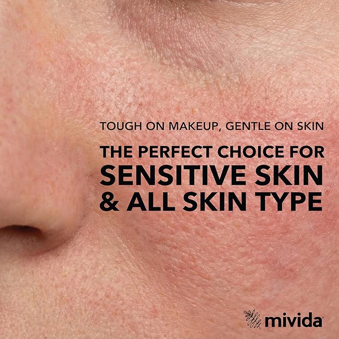 mivida Hypoallergenic Makeup Remover Wipes Bulk with Vitamin E, 500 count (10×50) Value box, Fragrance Free Makeup Wipes for Sensitive Skin, Gently Removes Makeup & Oil, Alcohol Free Facial Towelettes