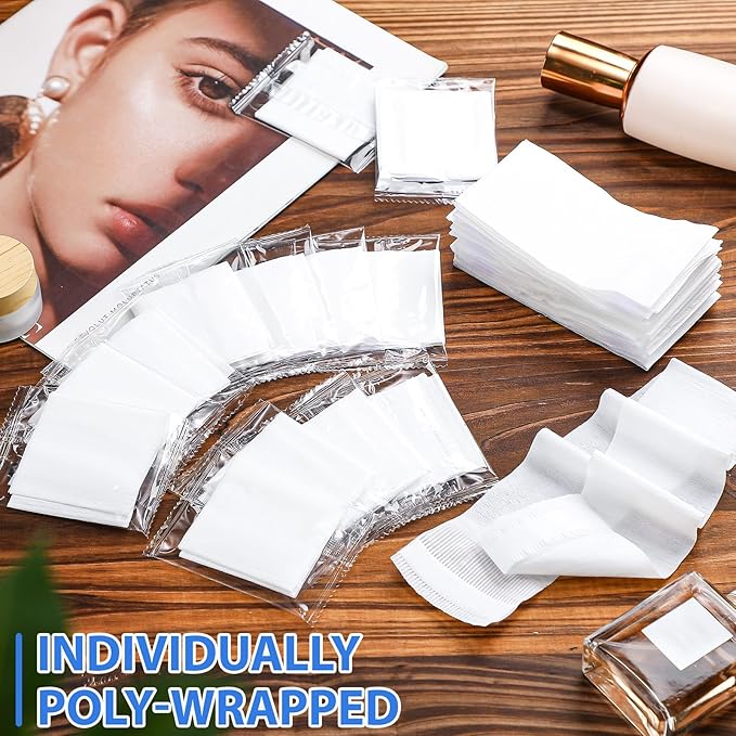 500 Pieces Disposable Spa Facial Headbands White Stretch Non Woven Facial Headband with Convenient Closure Soft Skin Care Hair Band for Women Salons