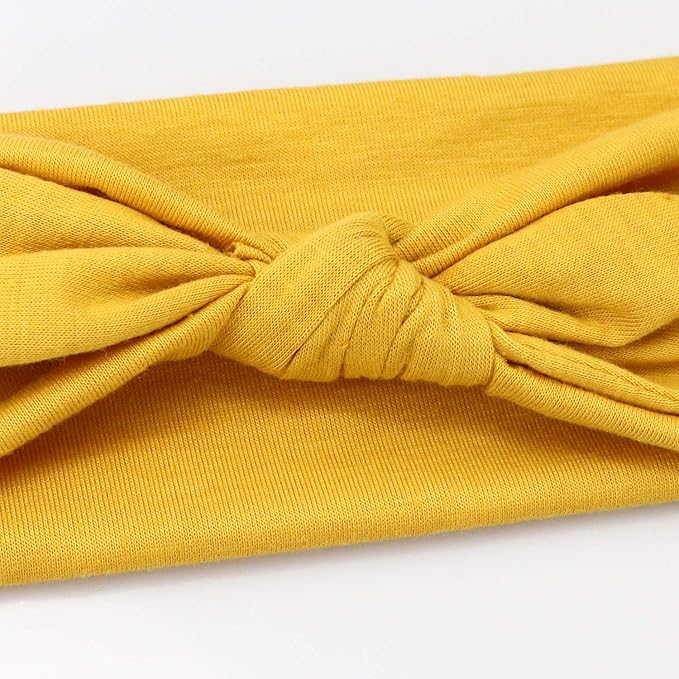 DRESHOW 4 Pack Headbands for Women Bow Knotted Hair Band Facial Cloth Rabbit Ears Running Sport Elastic Hair Wrap