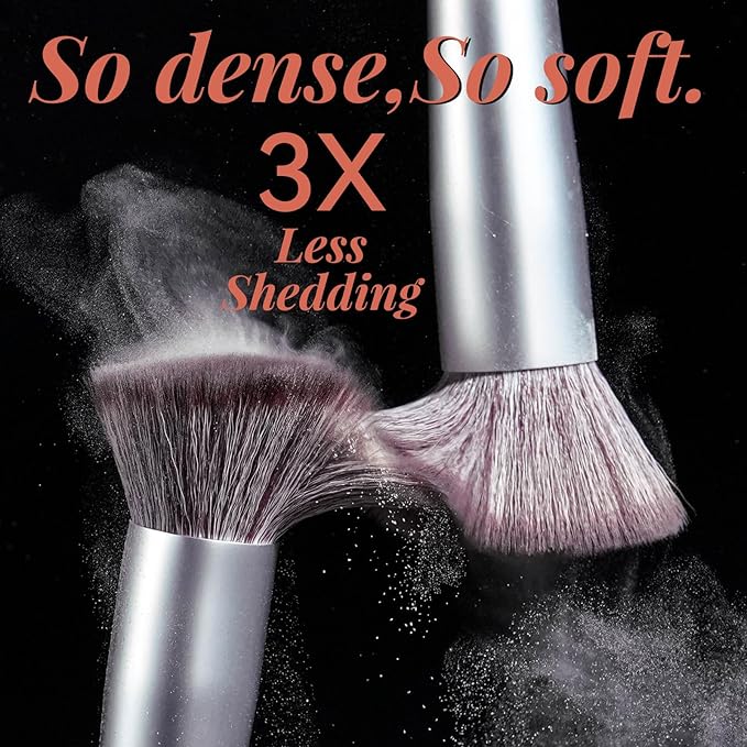 BS-MALL Makeup Brush Set 14 Pcs With Case - Foundation Brush, Concealer Brush, Blush Brush & Flawless Application – Complete Luxury Cosmetic Brush Kit For Travel & Daily Use (Brown)