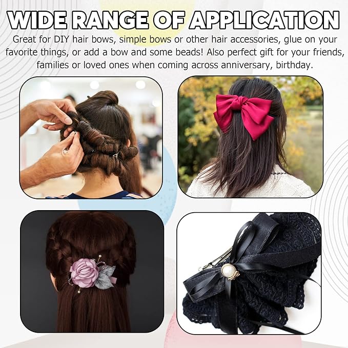 80Pcs 2.75 Inch French Barrette Hair Clips, 70mm Metal Hair Clips for DIY Hair Accessories Making
