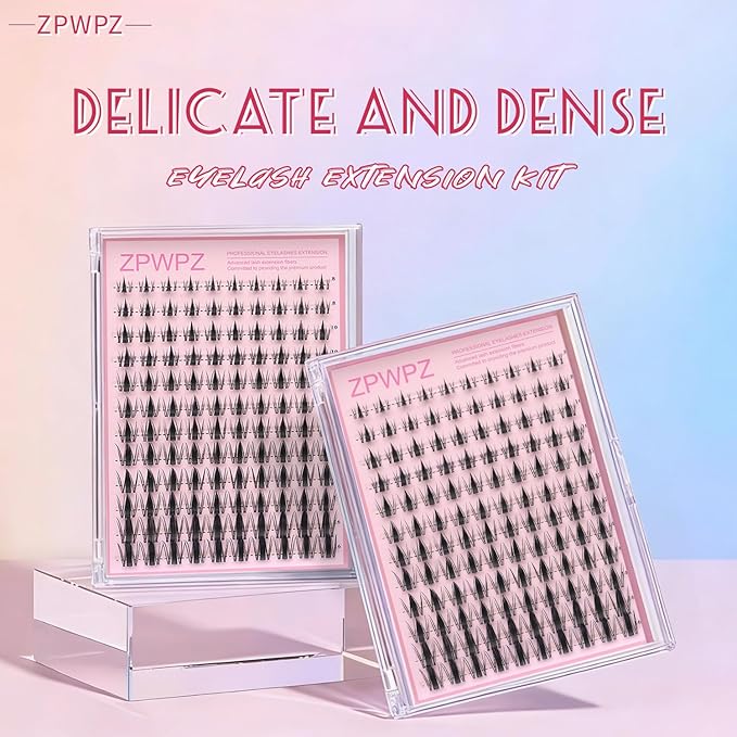Manga Lash Clusters Kit Eyelash Clusters Eyelashes Anime Lash Clusters With Spikes Eyelash Extension Kit With Lash Bond And Seal Wet Look Spiky Cluster Lashes (Aesthetic‌ kit 120pcs)