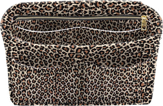 LEXSION Felt Purse Bag Organizer Insert with zipper Bag Tote Shaper Fit Speedy Neverful PM MM
