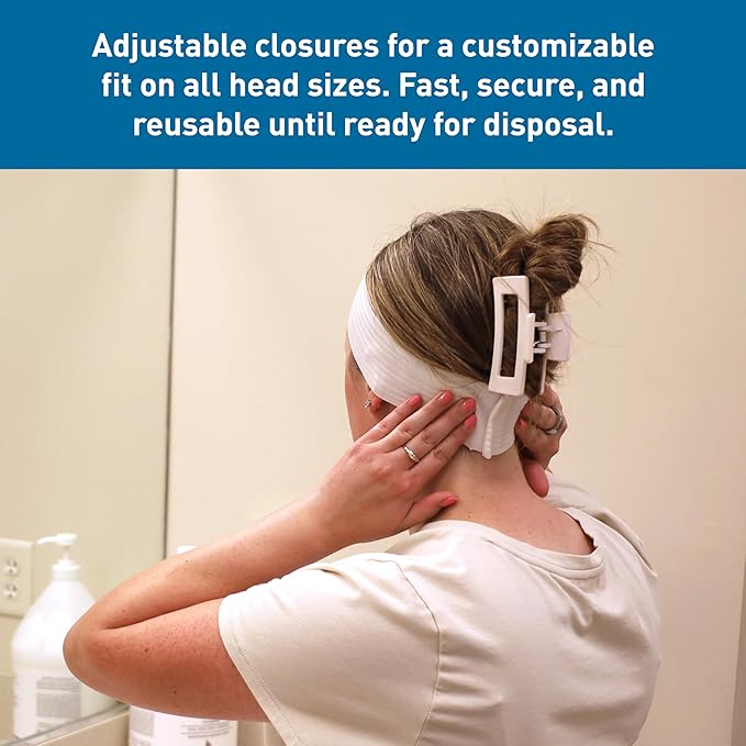 BodyMed Disposable Medical & Spa Headbands - 200 Count, Easy Closure for One-Time Use in Clinical & Spa Setting