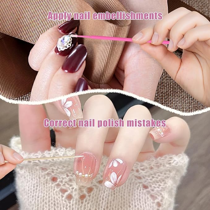 1000 Pcs Micro Applicator Brushes & Microblading Cotton Swabs - Precision Beauty Supplies for Eyelash Extensions, Permanent Makeup, Brow Lamination, Lash Serum Applications