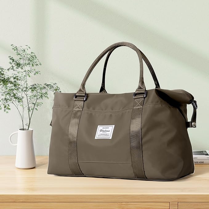 HYC00 Travel Duffel Bag,Carry-on Overnight Weekender Bags for Women,Sports Tote Gym Bag with Wet Pocket