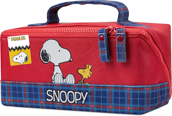 Get Trend Peanuts Snoopy Toiletry Bag, Valentines Day Gifts for Women, Teens Travel Essentials, Girls Makeup Bag, Cruise Essentials, Travel Accessories (Red Snoopy)