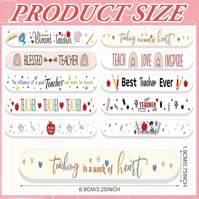 50 Pack Teacher's Day Appreciation Gifts Bulk Mini Nail Files for Teacher Party Favors Staff Emery Boards for Women Goodie Bag Stuffers Small Spa Gifts for Employee Coworkers Office Supplies