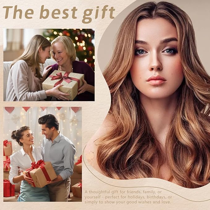 Curling Tie New Hair Curlers to Sleep in, Heatless Curls Overnight Headband, Soft Ribbon Wrap for Long Hair, Perfect Natural Curls Bouncy Curly Hairstyle Hair Suitable for All Hairs Types (Beige)