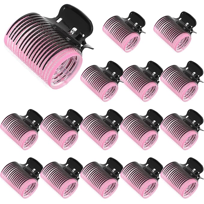 16 Pcs Hot Roller Clips Versatile Hair Roller Clips Curler Claw Replacement Clip Hair Section Styling Tool Set for Women Girls Effortless Curls Waves