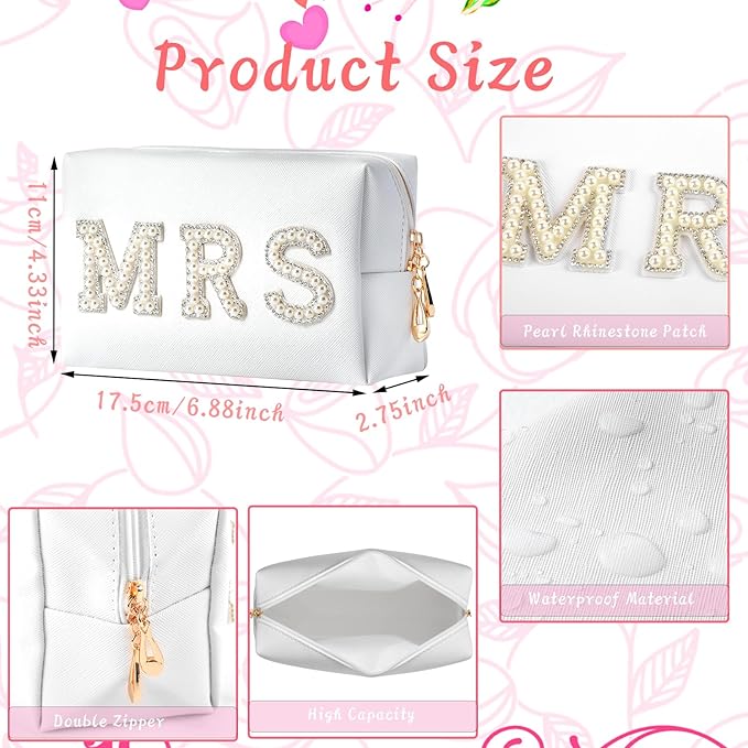 Bride to Be Gift Set - I Do Bride Slippers, Robe, Hair Claw, Makeup Bag - Bridal Shower & Wedding Gift