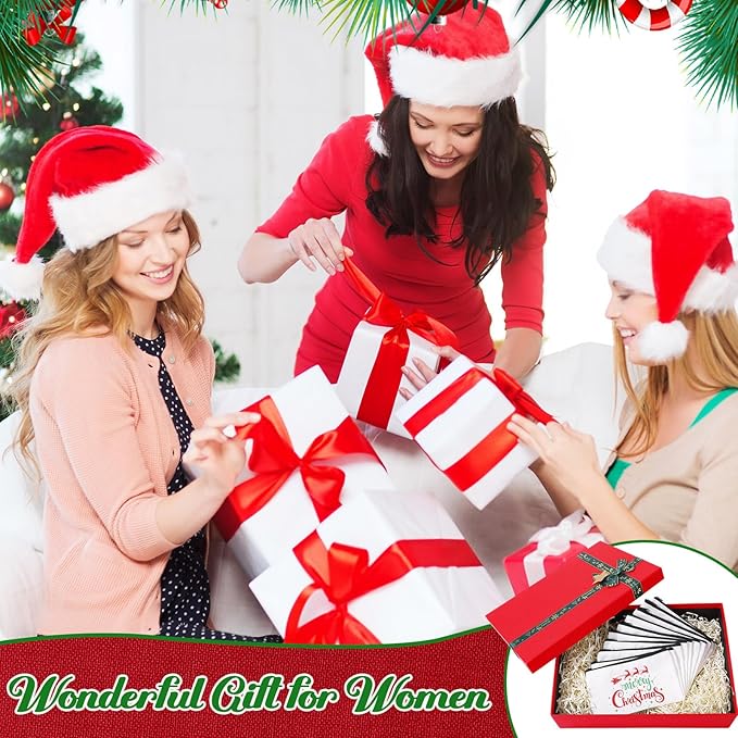 Reginary 20 Pieces Cosmetic Bag for Women, Roomy Makeup Bags with Zipper Toiletry Bag Pouch Travel Accessory Organizer Gifts, 7 x 4.3 Inches(Christmas)