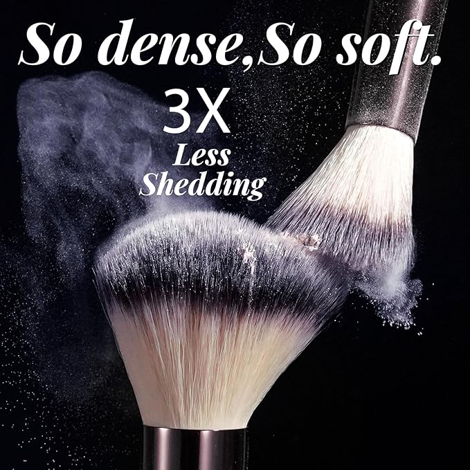 BS-MALL Makeup Brushes Kit – Professional Makeup Tools with Travel Case, Includes Foundation, Powder, Concealer, Lip & Eyeshadow Brushes for Daily Use & Versatile Occasions (Aluminum Tube Coffee)