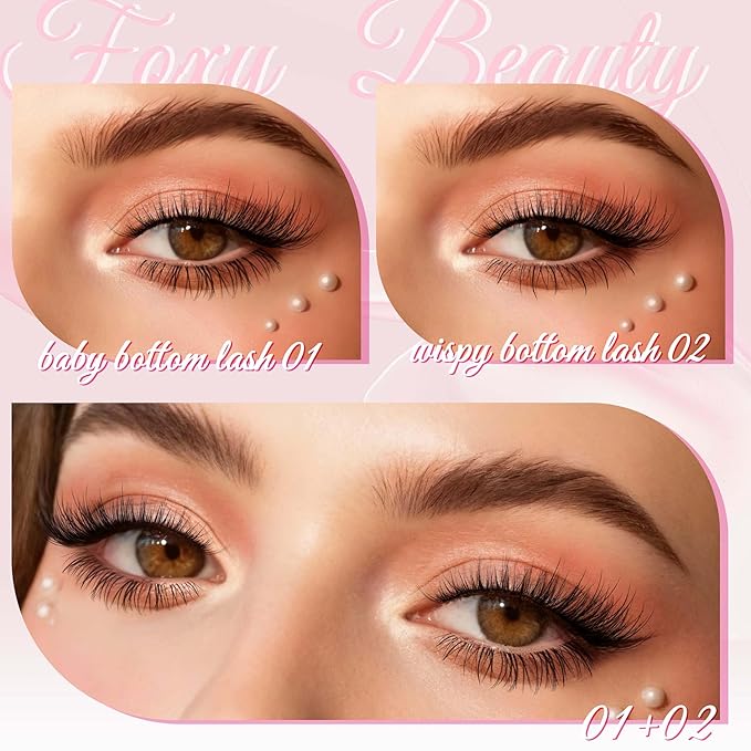 Lash Clusters Wispy & Fluffy Lashes D Curl Eyelash Clusters WideSpan Lash Extension With Bottom Eyelashes EyeLash Extensions