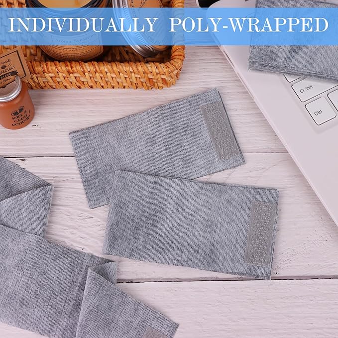 128 Pieces Disposable Spa Facial Headbands Stretch Non-Woven Facial Headband Soft Skin Care Hair Band with Convenient Closure for Women Girls Salons Esthetician Supplies (Grey)