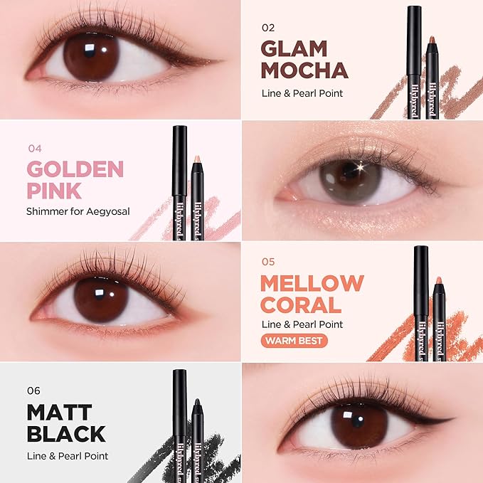 lilybyred Starry Eyes Am9 to Pm9 Gel Eyeliner | Korean Gel Eyeliner, Intense Color Payoff, Creamy Formula, Easy Blending, Built-in Sharpener, Smudge-Proof, Long-Lasting, 0.017 oz. (02 Glam Mocha)
