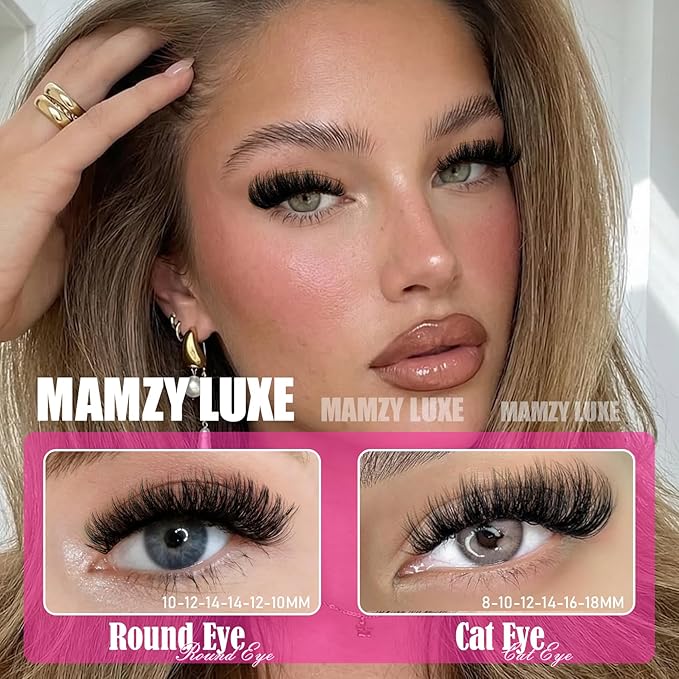 Fluff Lash Clusters Kit 608PCS Cluster Eyelash Extensions Kit 8-18MM Wispy Lashes Clusters Kit 80D 100D D-Curly Eyelash Clusters Mix Daily Look Fake Eyelashes Extension Kit