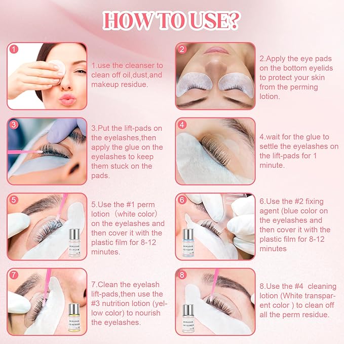 2026 Valentine's Day gift Lash Lift kit Eyelash perm kit,SUPGUDER Professional Eyelash Curling Lash Extension Set,Lash Lifting Tools Suitable for Salon
