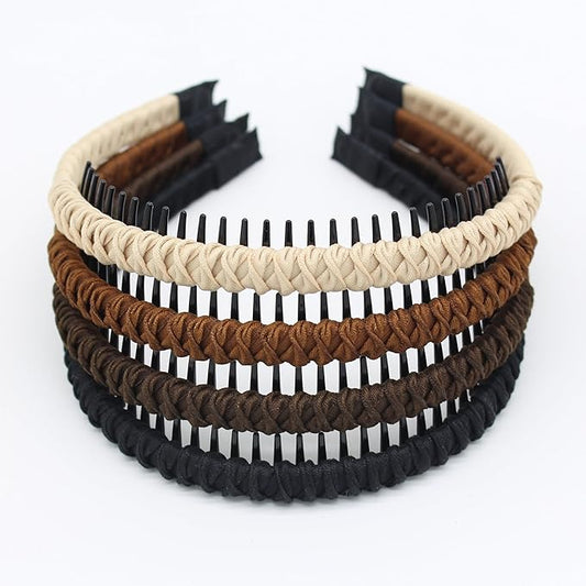 Spa Headbands for Washing Face or Facial.Can easily solve the problem of short hair on the forehead fashionable hair accessories are suitable for friends gatherings and shopping（A pack of 4）