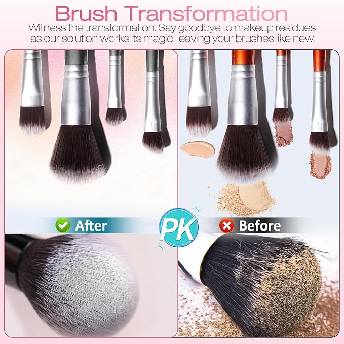 Norate Makeup Brush Cleaner, Electric Makeup Brush Cleaner Machine, Deep Clean Removes Residue from Makeup Brushes, Stocking Stuffers Christmas Gifts for Women Mom Teen Girls