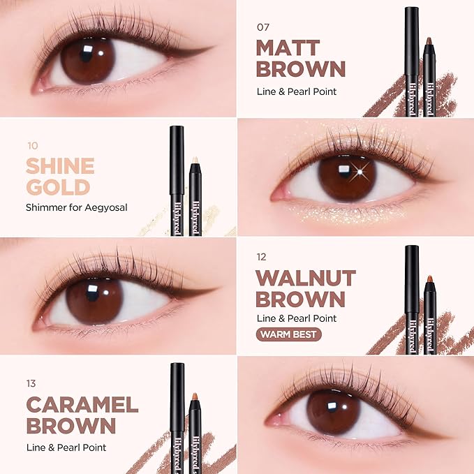 lilybyred Starry Eyes Am9 to Pm9 Gel Eyeliner | Korean Gel Eyeliner, Intense Color Payoff, Creamy Formula, Easy Blending, Built-in Sharpener, Smudge-Proof, Long-Lasting, 0.017 oz. (19 Misty Fig)