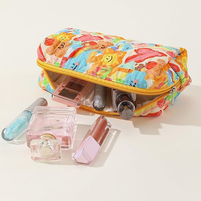 Pencil Case Pen Case Office College School Storage Bag Pouch Holder Box Organizer Makeup Pouch Cosmetic Bag Aesthetic Cute Pencil Case for Girls Boys Kids (J)