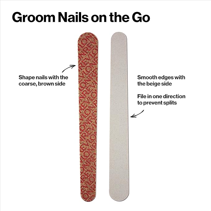 Revlon Compact Emery Boards Nail File,Dual Sided for Shaping and Smoothing Finger and Toenails,24 Count (Pack of 2)