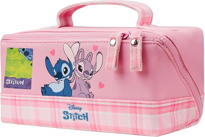 Get Trend Disney Stitch Toiletry Bag, Valentines Day Gifts for Women, Teens, Travel Essentials, Girls Makeup Bag Cruise Essentials, Travel Accessories (Pink Stitch Angel)