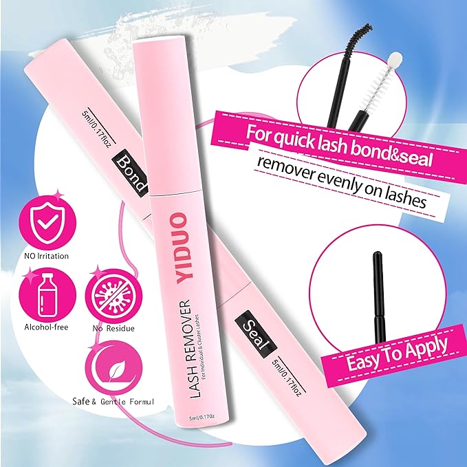 YIDUO 60D+80D+100D Lash Cluster Kit 3 style Volume Clusters Lashes Eyelashes Kit 696Pcs Wispy 10-18mm DIY Individual Eyelash Extensions Wholesale Combo Pack with Glue|Tweezers|Removers