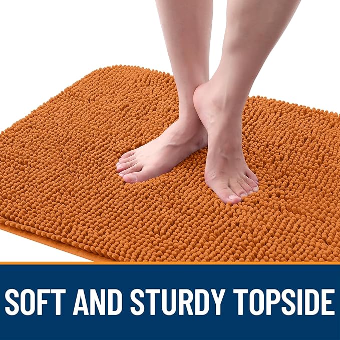 OLANLY Dog Door Mat for Muddy Paws 45x27, Absorbs Moisture and Dirt, Absorbent Non-Slip Washable Doormat, Quick Dry Chenille Mud Mat for Dogs, Entry Indoor Entryway Carpet for Inside Floor, Clay
