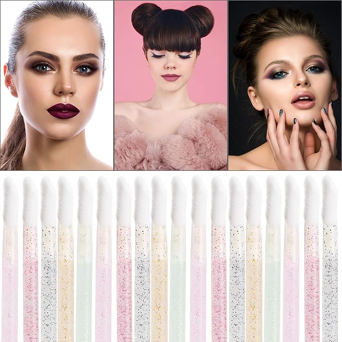 1000 Counts Lip Applicators Disposable Lip Brushes Crystal Lipstick Lip Gloss Wands 5 Colors*1000pcs