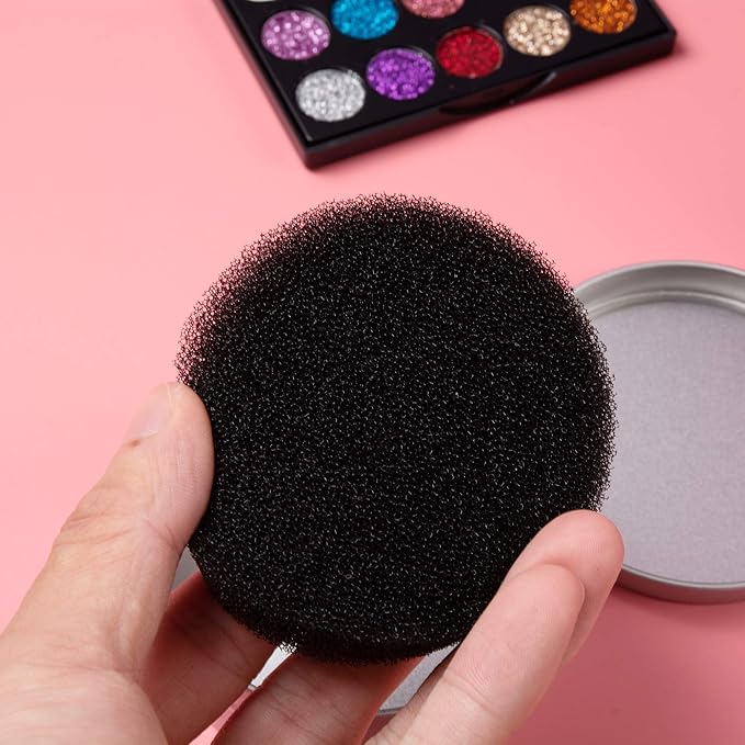 RONRONS 10 Pieces Makeup Brush Cleaner Sponge Travel Quick Color Removal Dry Make up Brushes Cleaning Replacement Sponges for Eye Shadow Blush Brush