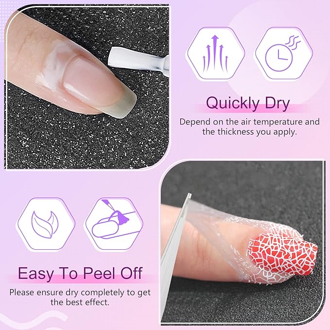 SAVILAND Gel Polish Liquid Latex for Nails: 15ML Nail Latex Peel Off Nail Polish Barrier Cuticle Guard Protector for Airbrush Nail Art Liquid Latex with Tweezers Home DIY Nail Art Salon for Women