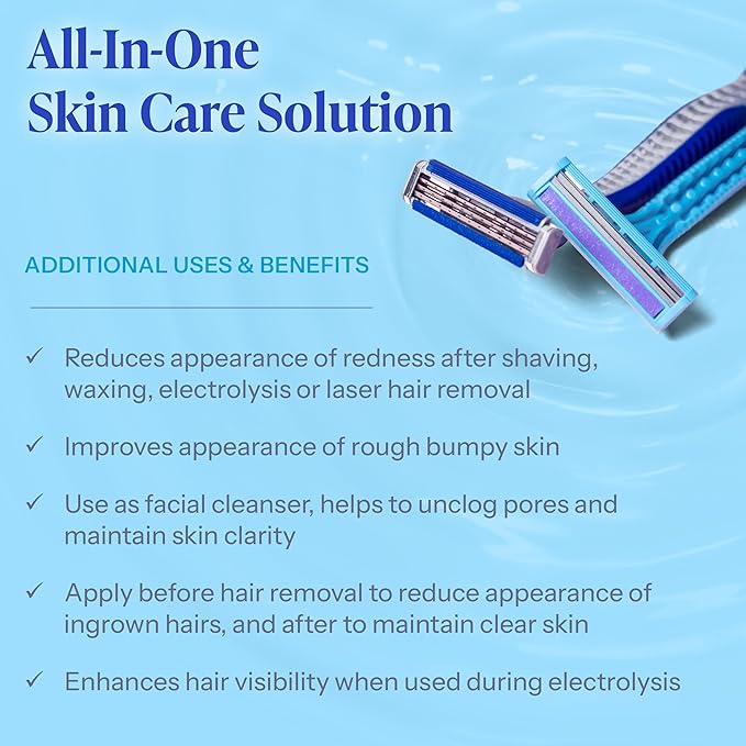 Tend Skin Solution for Unsightly Razor Bumps, Ingrown Hair and Razor Burns, Post Shaving and Waxing Toner for Men and Women, Made in USA, 4 Oz