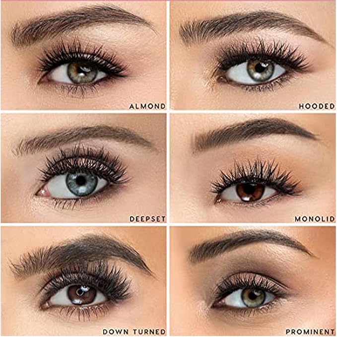Luxillia 8-Piece Clear & Black Magnetic Eyelashes with Applicator & Magnetic Eyeliner Kit – Reusable Natural Magnetic Lashes – Easy Apply Lash Kit for Beginners – Waterproof Dramatic Looks