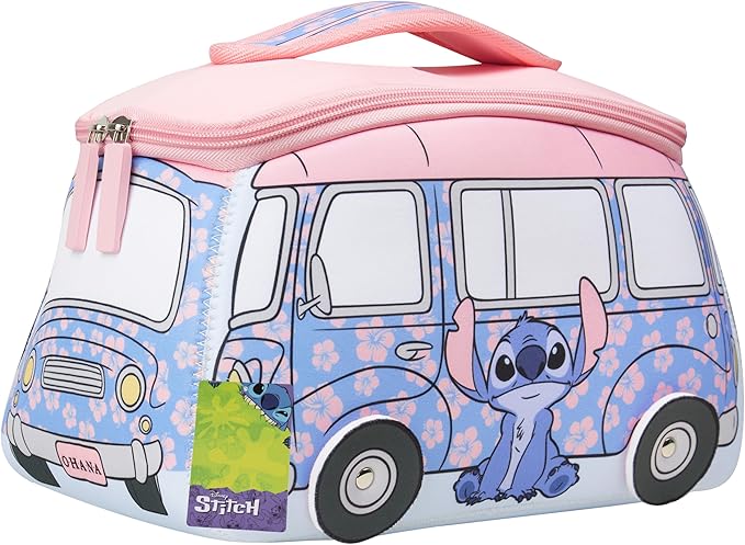 Get Trend Disney Stitch Toiletry Bag, Valentines Day Gifts for Women, Teens, Travel Essentials, Girls Makeup Bag Cruise Essentials, Travel Accessories (Blue Stitch)