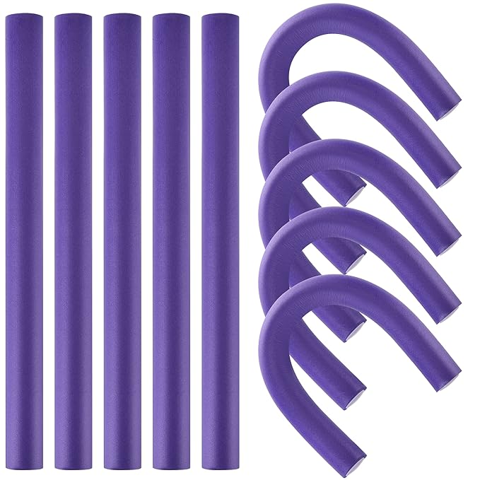 Heatless Hair Curlers Jumbo Flexible Curling Rods Bendable Twist Flexirod Soft Foam No Heat Hair Rollers for Long Medium Hair