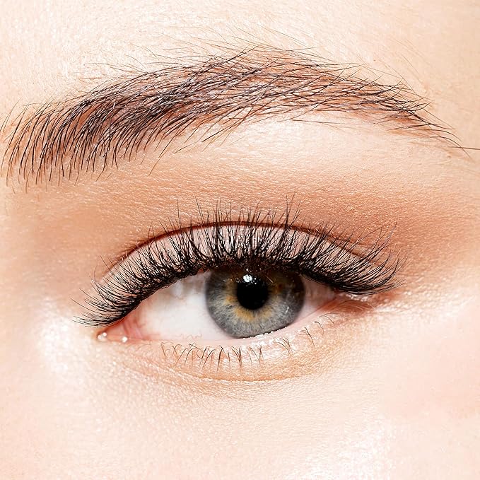 Kiss Looks So Natural False Eyelashes Double Pack, Lightweight & Comfortable, Tapered End Technology, Reusable, Cruelty-Free, Contact Lens Friendly, Style 'Flir', 4 Count (Pack of 1) Fake Eyelashes