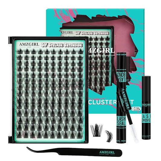 Manga Lash Clusters Kit 168pcs C Curl Fairy Eyelash Extension with Individual Lashes Bond and Seal Waterproof,Eyelashes Glue Remover,Lash Applicator for Volume Anime Lashes Cluster(Doll,C-10-18mm Kit)