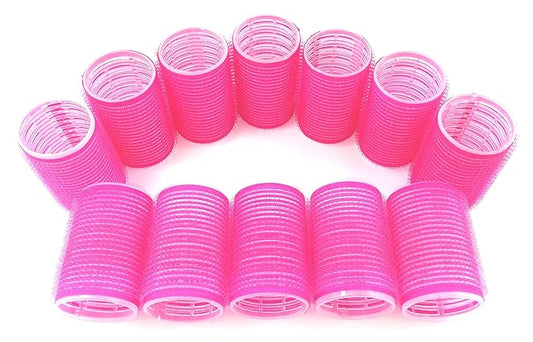 Jumbo Hair Rollers Curlers Self Grip Holding Rollers Hairdressing Curlers Hair Design Sticky Cling Style For DIY Or Hair Salon By Kamay's (Gripping Sticky Rollers 40mm 1-1/2" Large Size 12PCS)