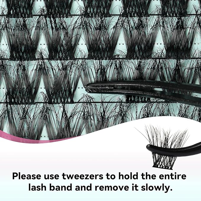 Lash Extension Kit 3D Effect Lash Clusters Kit 144pcs D Curl Eyelash Extension Kit with Lash Bond and Seal Lash Remover Lash Tweezers for Lash Clusters Eyelash Clusters Kit (Twilight, D-10-18mm Kit)