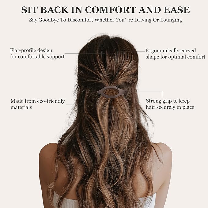 8 Pack Flat Hair Clips for Women, Matte Flat Claw Clips for Thick & Thin Hair No-Slip Strong Hold Hair Barrettes, French Duckbill Styling Accessories for Women