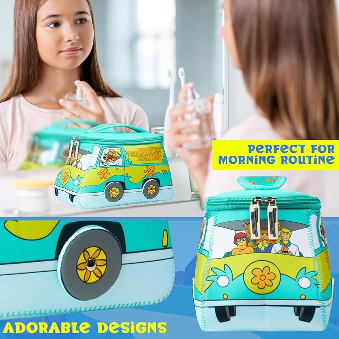 Get Trend Scooby Doo Toiletry Bag, Valentines Day Gifts for Women, Teens Travel Essentials, Girls Makeup Bag Airplane, Cruise Essentials, Travel Accessories (Multi Scooby)