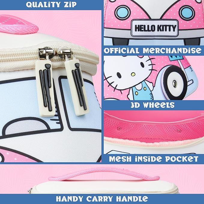 Get Trend Hello Kitty Toiletry Bag, Valentines Day Gifts for Women, Teens, Travel Essentials, Girls Makeup Bag Airplane, Cruise Essentials, Travel Accessories (Multi Hello Kitty)