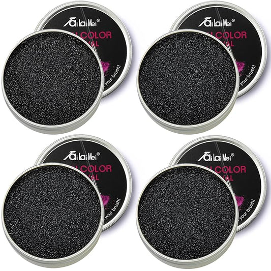 TailaiMei 4 Pack Color Removal Cleaner Sponge, Quickly & Easily Clean Makeup Brushes Without Water or Chemical Solutions Eliminating Drying Time - Switch Eyeshadow Colored Immediately