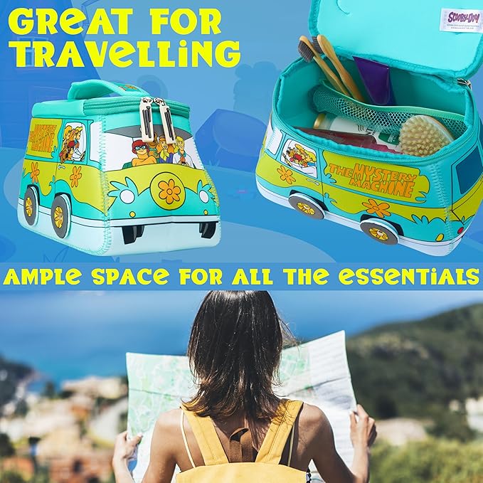 Get Trend Scooby Doo Toiletry Bag, Valentines Day Gifts for Women, Teens Travel Essentials, Girls Makeup Bag Airplane, Cruise Essentials, Travel Accessories (Multi Scooby)